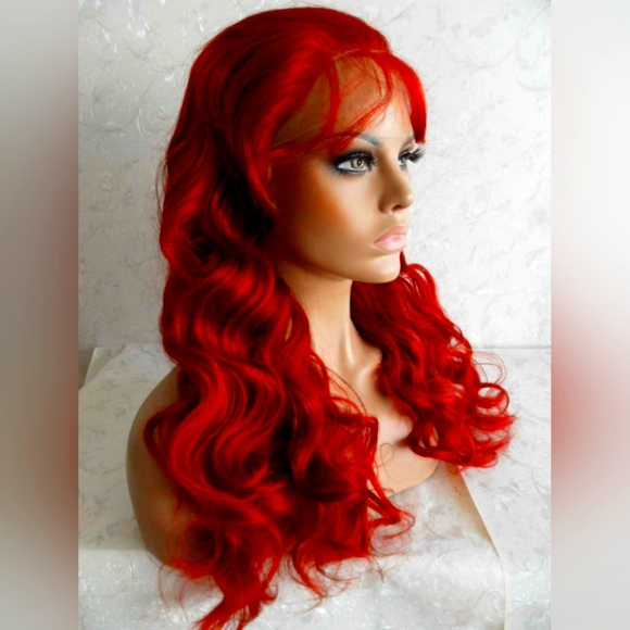 Red Beautiful Lace Front Wig